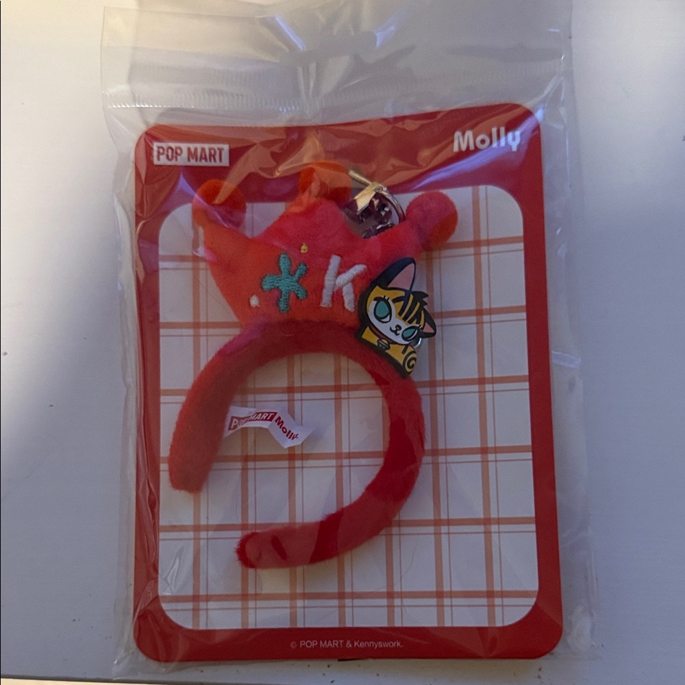 Pop Mart Exclusive Molly Red Headband with Star Design Keychain
